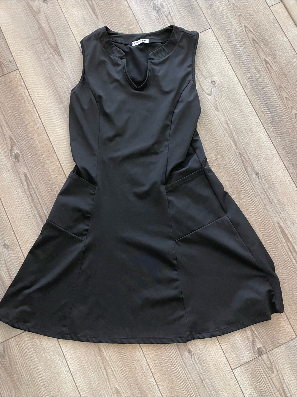Classic Black Sleeveless A-Line Dress